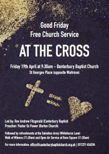 Good Friday Free Church Service - At The Cross @ Upper Hall